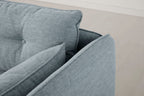Modell 19 Dreisitzer-Sofa mit Ottoman, Seaglass