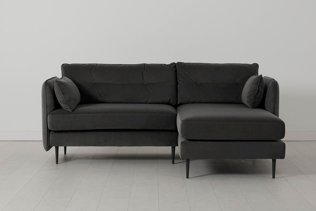 Modell 19 3-Sitzer Sofa mit rechter Chaiselongue, Anthrazit