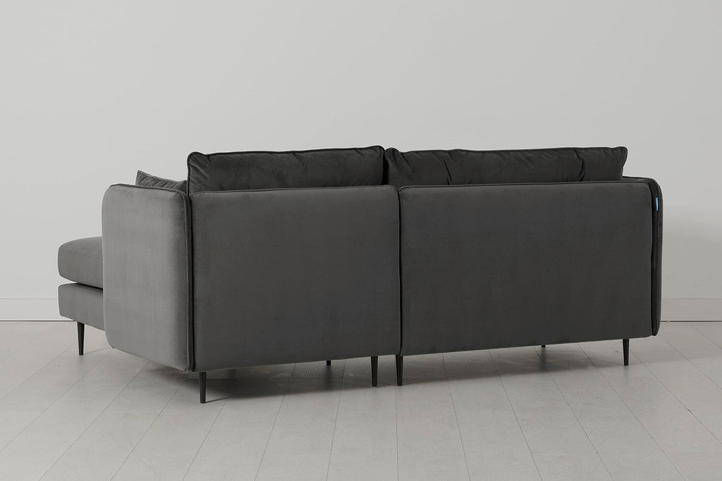 Modell 19 3-Sitzer Sofa mit rechter Chaiselongue, Anthrazit