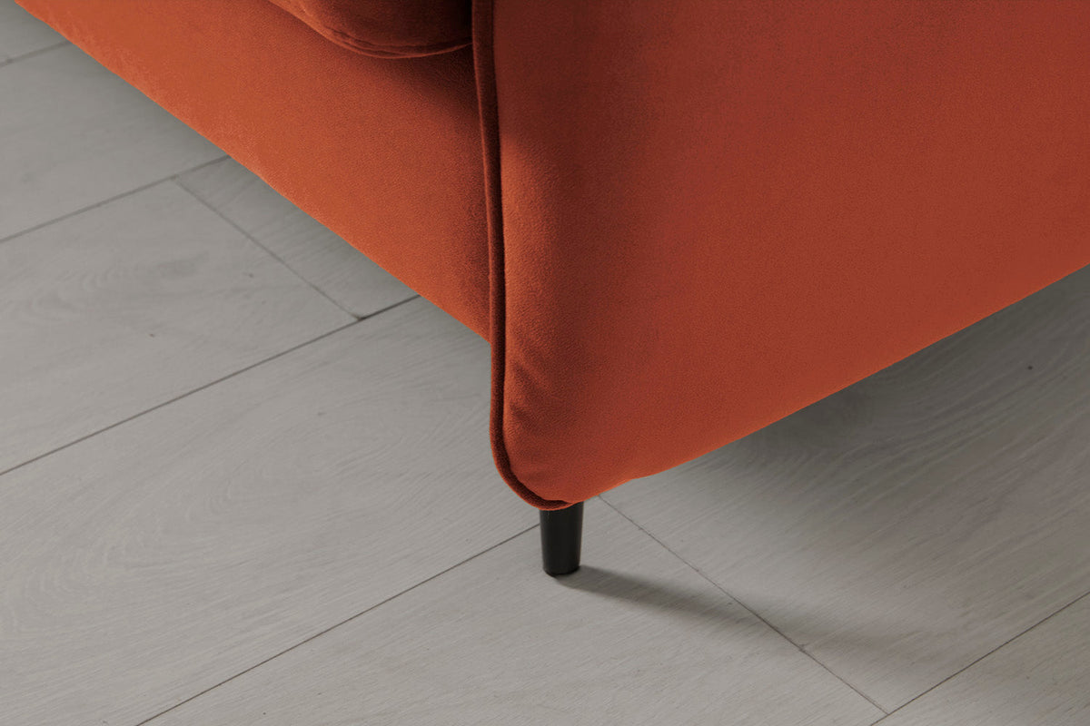 Modell 19 3-Sitzer Sofa mit linker Chaiselongue, Ziegelrot