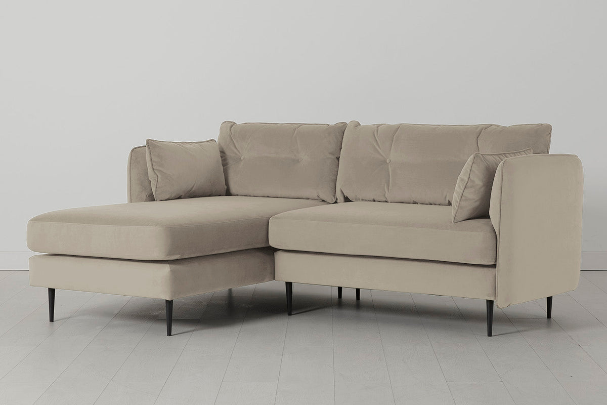 Modell 19 3-Sitzer Sofa mit linker Chaiselongue, Bone
