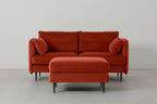 Modell 19 2-Sitzer Sofa mit Ottoman