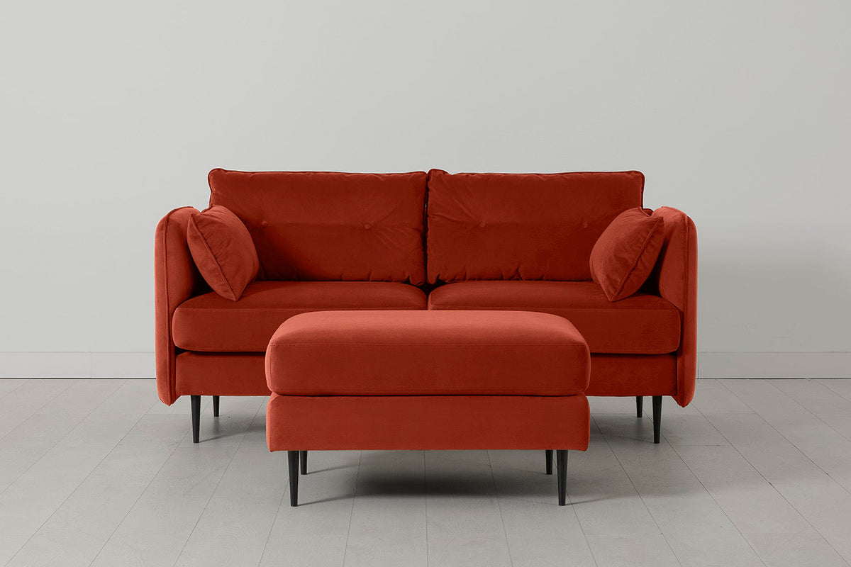 Modell 19 2-Sitzer Sofa mit Ottoman