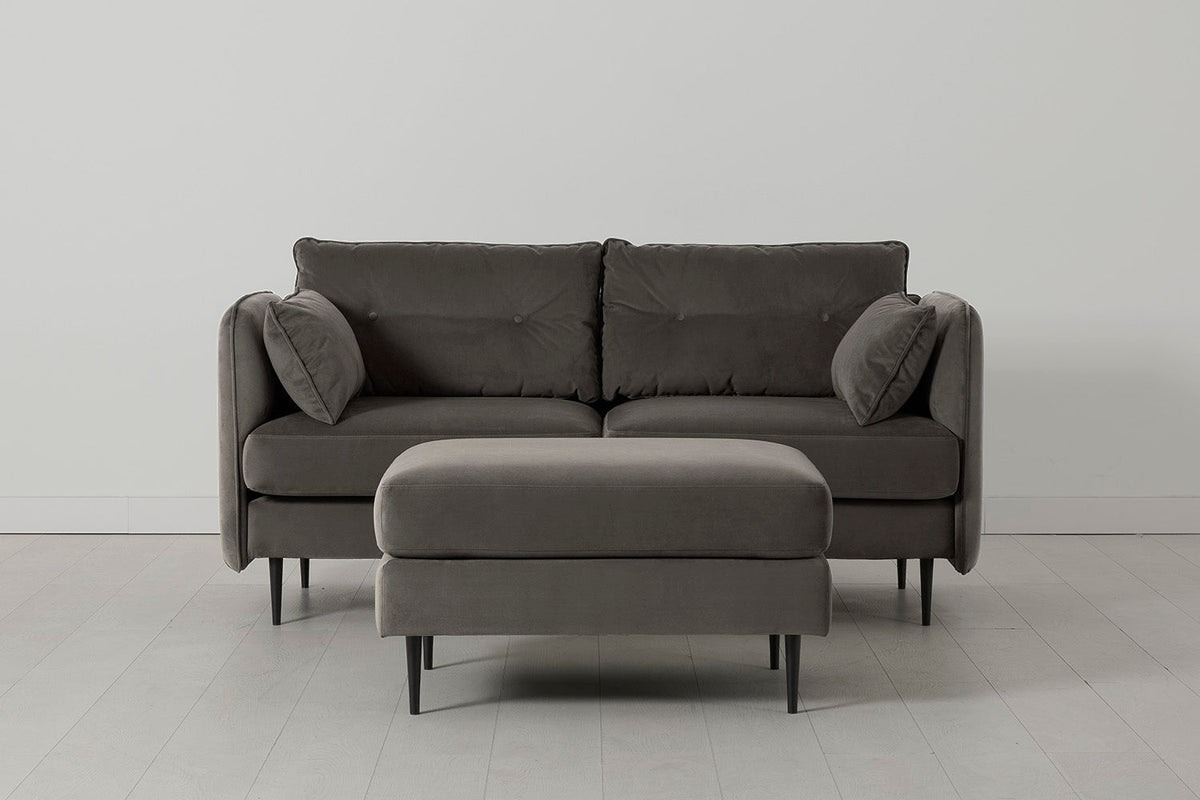 Modell 19 2-Sitzer Sofa mit Ottoman