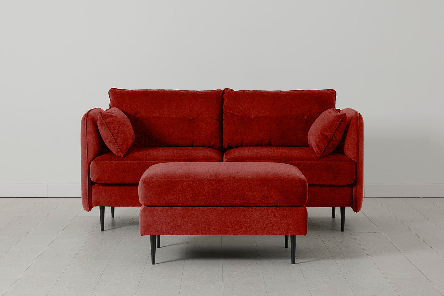 Modell 19 2-Sitzer Sofa mit Ottoman