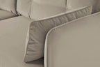 Modell 19 Dreisitzer-Sofa mit Recamiere rechts, Bone