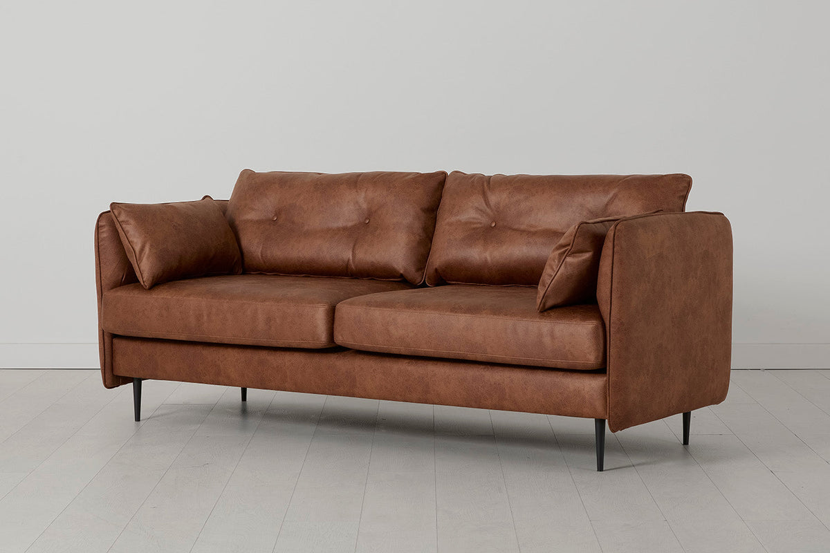 Modell 19 3-Sitzer Sofa, Kastanie
