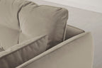 Modell 19 Dreisitzer-Sofa mit Recamiere rechts, Bone