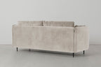 Modell 19 Dreisitzer-Sofa mit Ottomane, Kreide