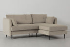 Modell 19 Dreisitzer-Sofa mit Recamiere rechts, Bone