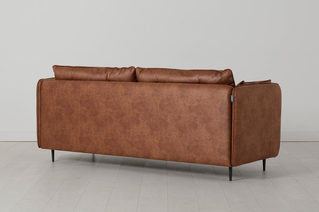 Modell 19 3-Sitzer-Sofa mit Ottomane, Kastanie