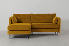 Modell 19 3-Sitzer Sofa mit linker Chaiselongue, Senf