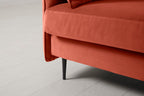 Modell 19 3-Sitzer-Sofa mit Ottomane, Paprika