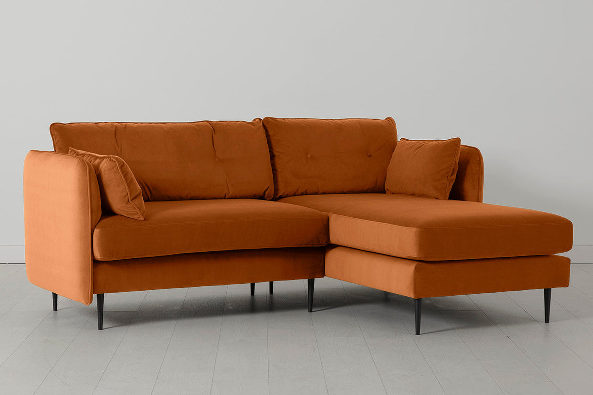 Modell 19 3-Sitzer Sofa mit Recamiere rechts, Bronze