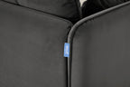 Modell 19 3-Sitzer Sofa mit rechter Chaiselongue, Anthrazit