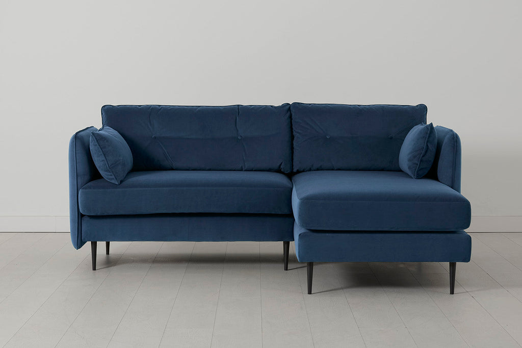 Modell 19 3-Sitzer Sofa mit rechter Chaiselongue, Petrol