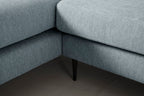 Modell 19 3-Sitzer Sofa mit linker Chaiselongue, Seaglass