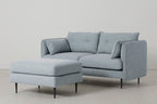 Modell 19 Zweisitzer-Sofa mit Ottomane, Seaglass