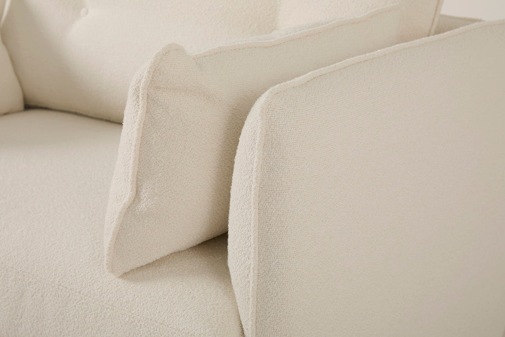 Modell 19 Zweisitzer-Sofa, Elfenbein