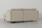 Modell 19 Dreisitzer-Sofa mit Recamiere rechts, Bone