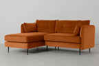 Modell 19 3-Sitzer Sofa mit linker Chaiselongue, Bronze