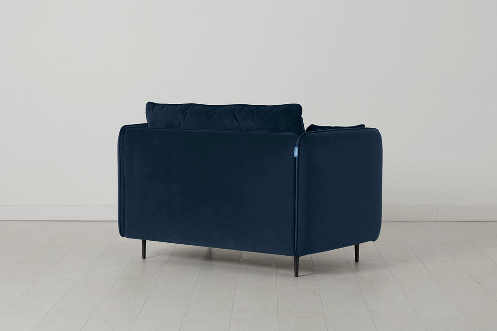 Modell 19 Zweisitzer-Sofa, Indigo