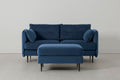 Modell 19 2-Sitzer Sofa mit Ottomane, Petrol