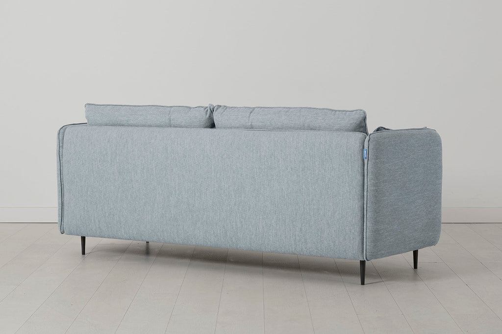 Modell 19 Dreisitzer-Sofa mit Ottoman, Seaglass