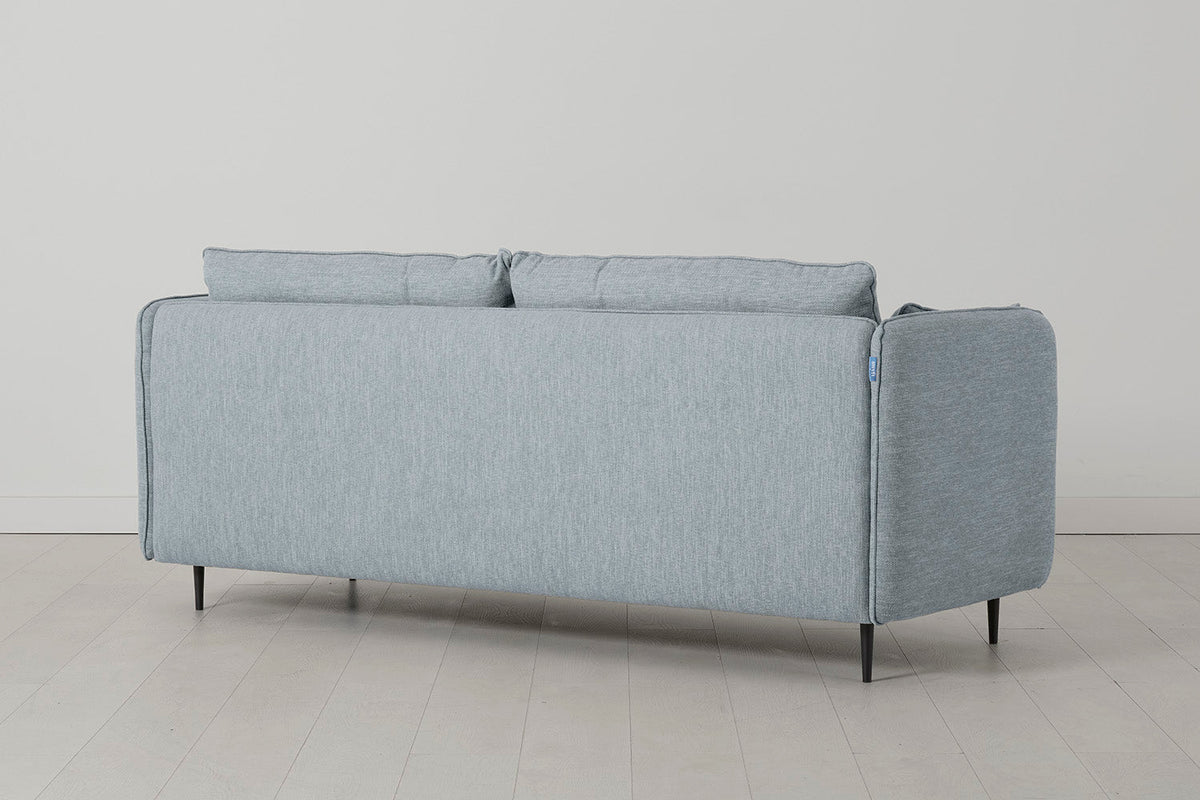 Modell 19 Dreisitzer-Sofa mit Ottoman, Seaglass