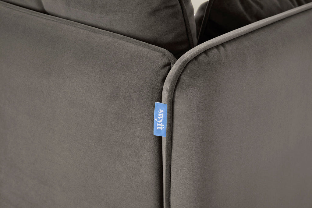 Modell 19 3-Sitzer Sofa mit Ottoman, Elephant