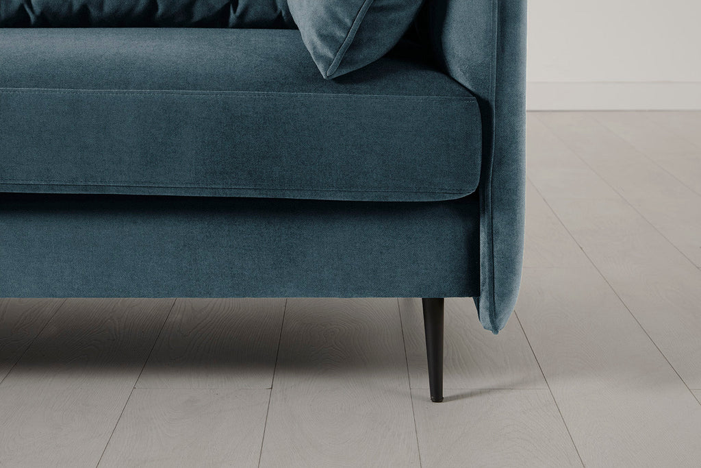 Modell 19 3-Sitzer Sofa mit linker Chaiselongue, Hydro