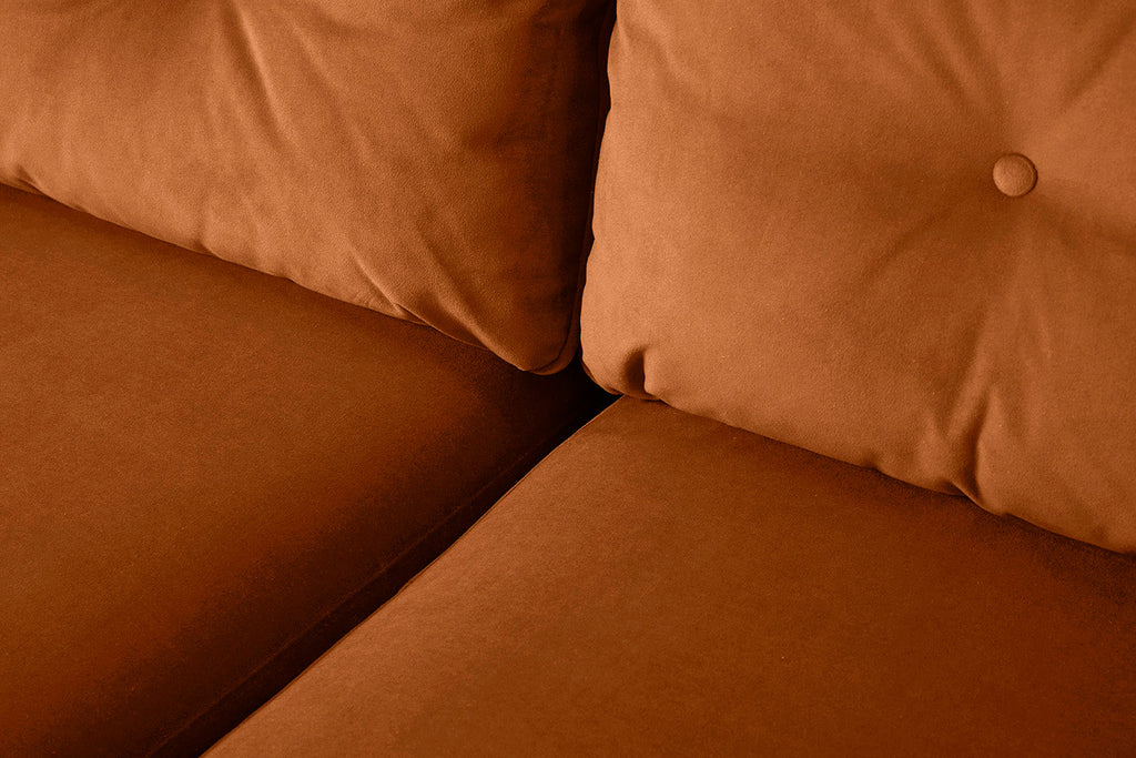 Modell 19 3-Sitzer Sofa mit Recamiere rechts, Bronze