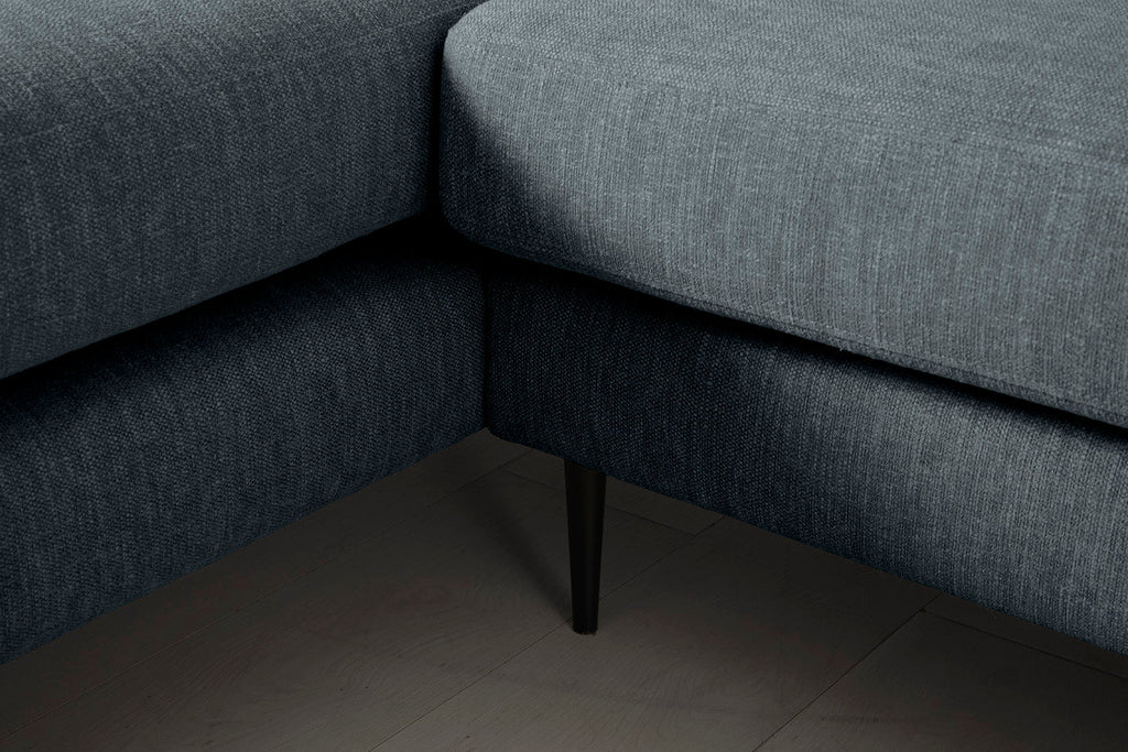 Modell 19 3-Sitzer Sofa mit linker Chaiselongue, Marine