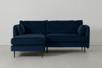 Modell 19 3-Sitzer Sofa mit linker Chaiselongue, Indigo