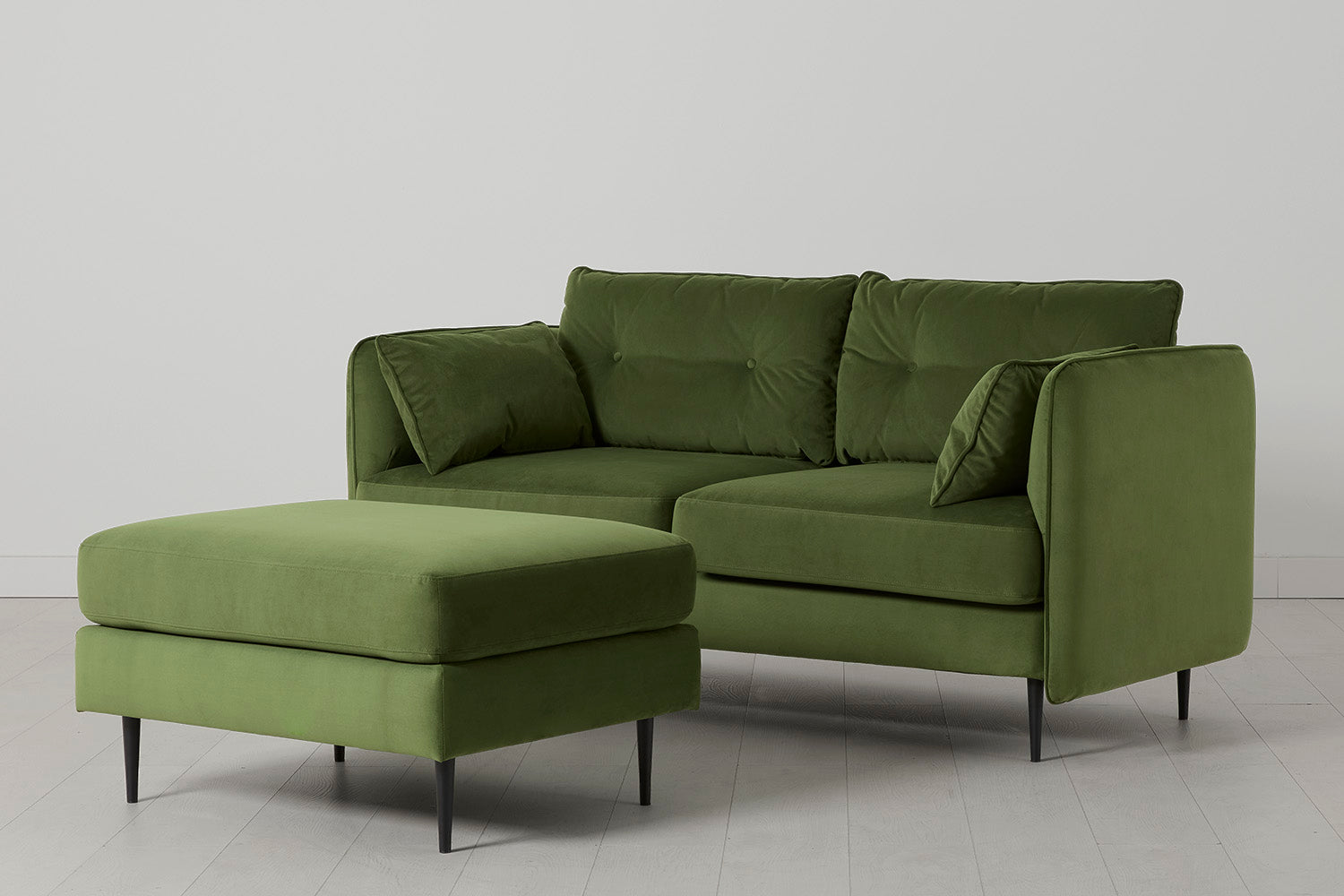 Modell 19 Zweisitzer-Sofa mit Ottomane, Vine