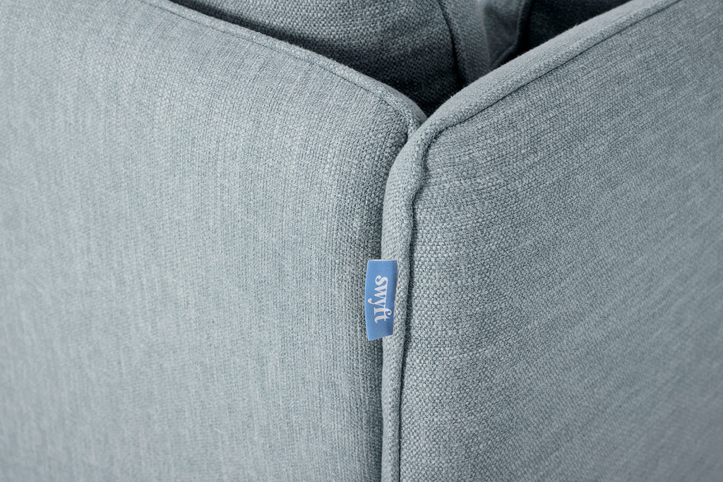 Modell 19 3-Sitzer Sofa mit rechter Chaiselongue, Seaglass
