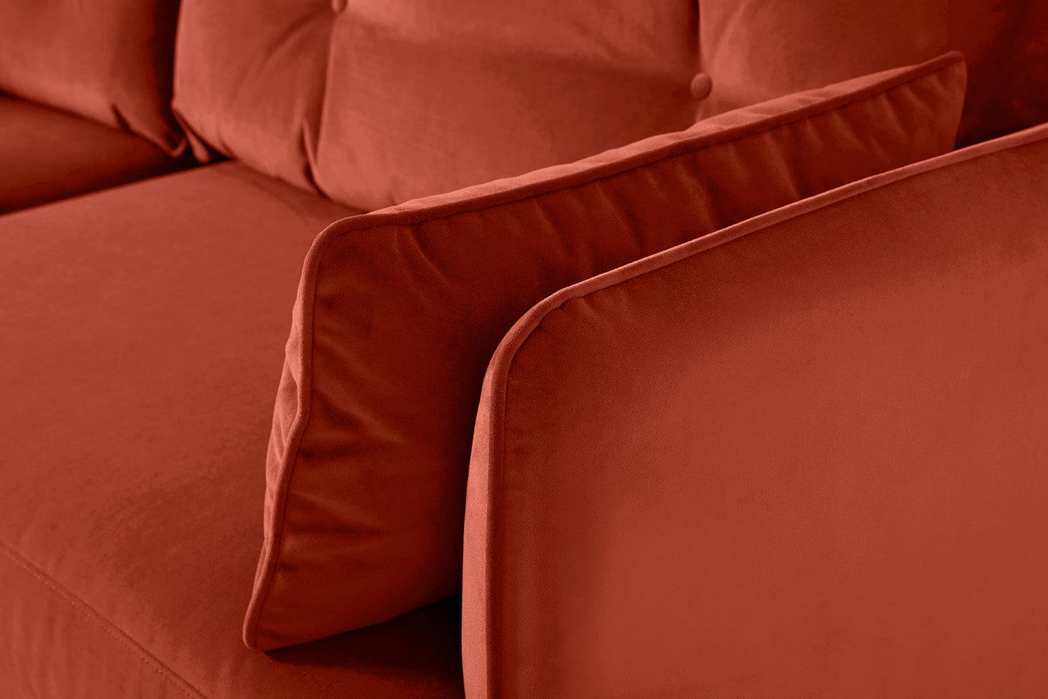Modell 19 3-Sitzer-Sofa mit Ottomane, Paprika
