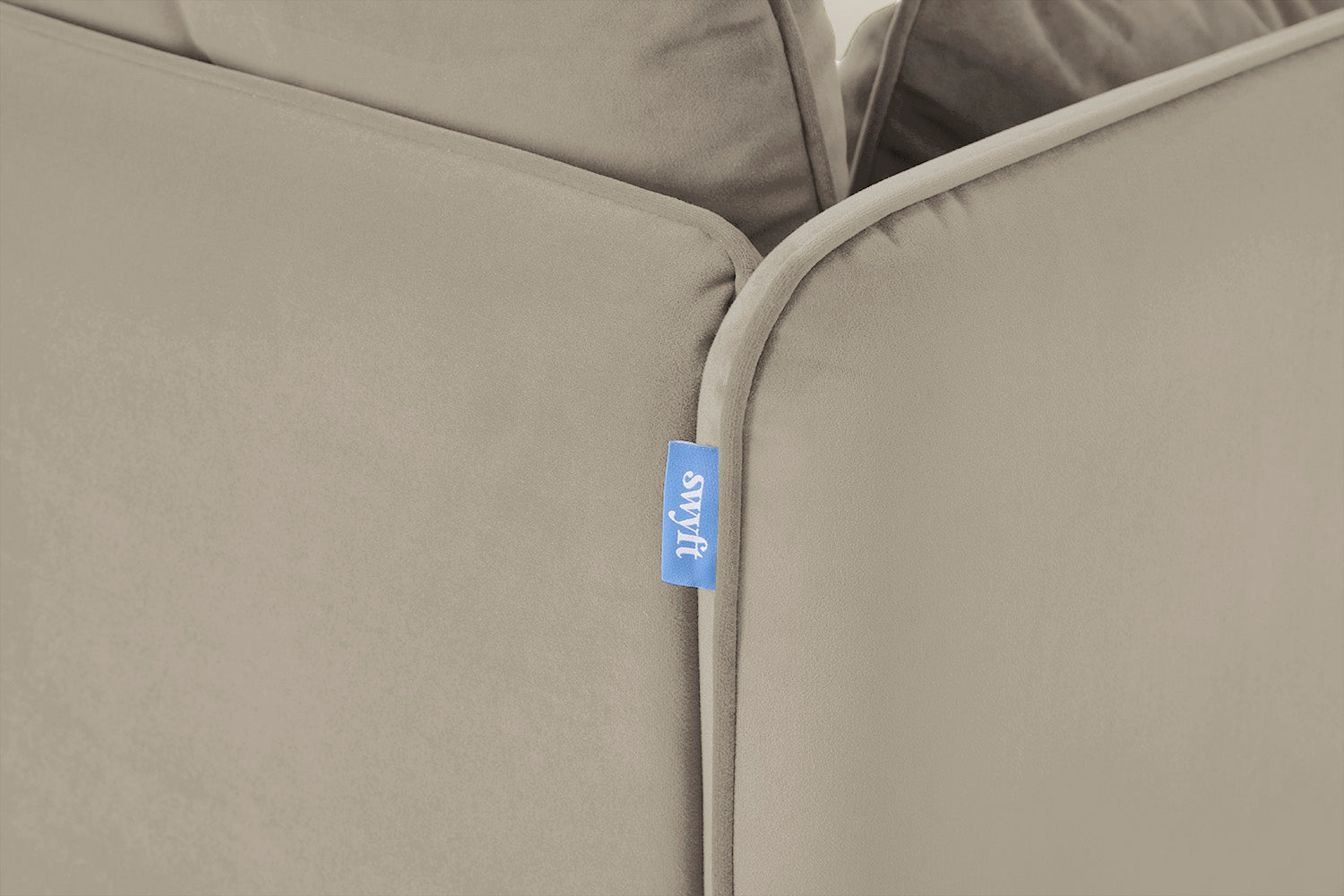 Modell 19 Dreisitzer-Sofa mit Recamiere rechts, Bone