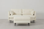 Modell 19 2-Sitzer Sofa mit Ottoman