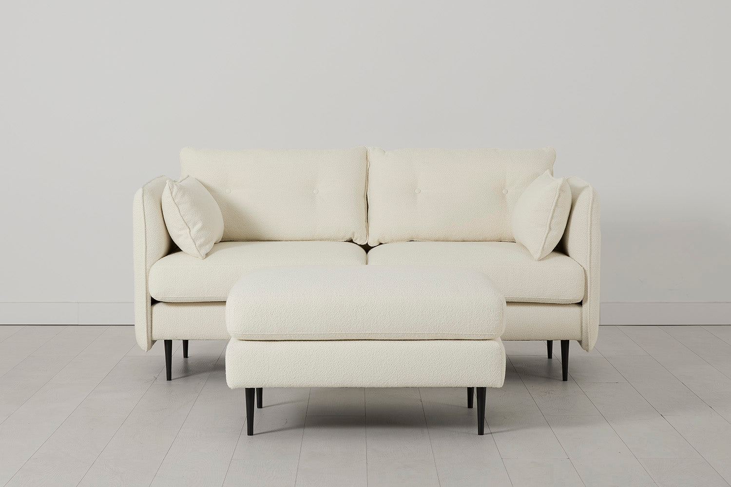 Modell 19 2-Sitzer Sofa mit Ottoman