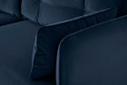 Modell 19 3-Sitzer Sofa mit Recamiere rechts, Indigo