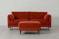 Modell 19 3-Sitzer-Sofa mit Ottomane, Paprika