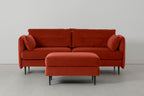 Modell 19 3-Sitzer-Sofa mit Ottomane, Paprika