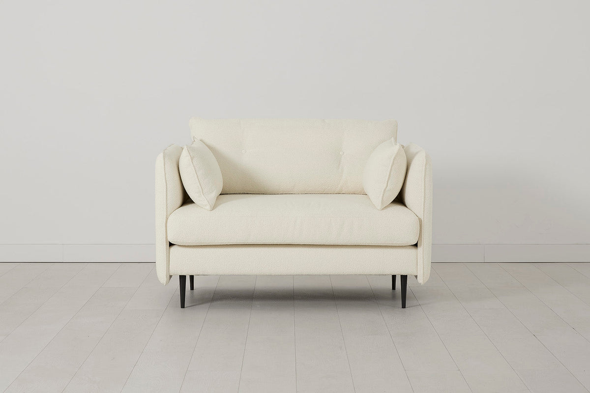 Modell 19 Zweisitzer-Sofa, Elfenbein