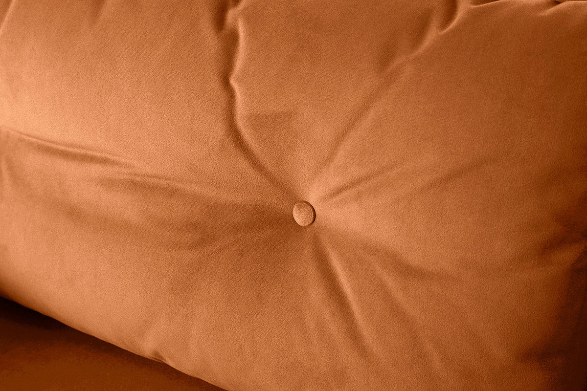 Modell 19 Dreisitzer-Sofa mit Ottomane, Bronze