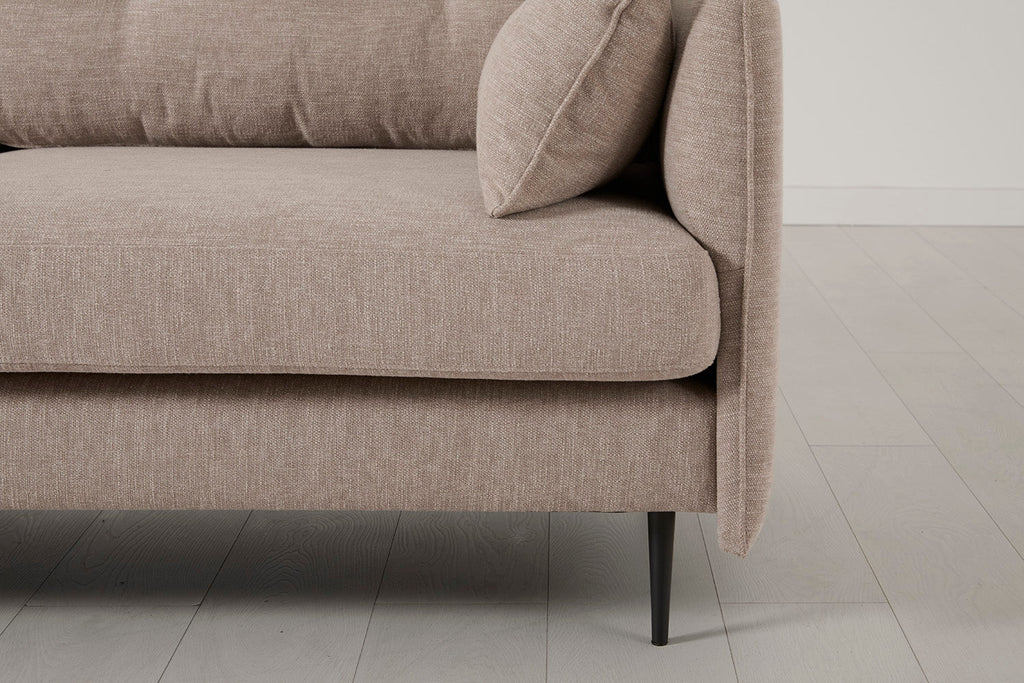 Modell 19 3-Sitzer Sofa mit rechter Chaise, Pumice