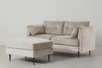 Modell 19 2-Sitzer Sofa mit Ottoman, Chalk
