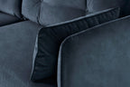 Modell 19 3-Sitzer Sofa mit Ottomane, Ocean