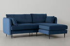 Modell 19 3-Sitzer Sofa mit rechter Chaiselongue, Petrol