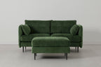 Modell 19 2-Sitzer-Sofa mit Ottoman, Conifer